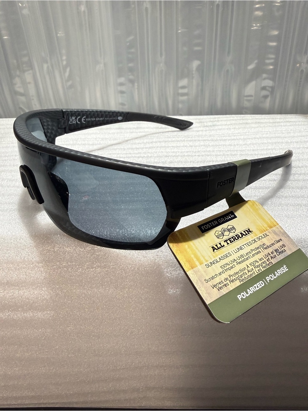 Men’s Foster Grant All Terrain Polarized Sunglasses - Black NWT